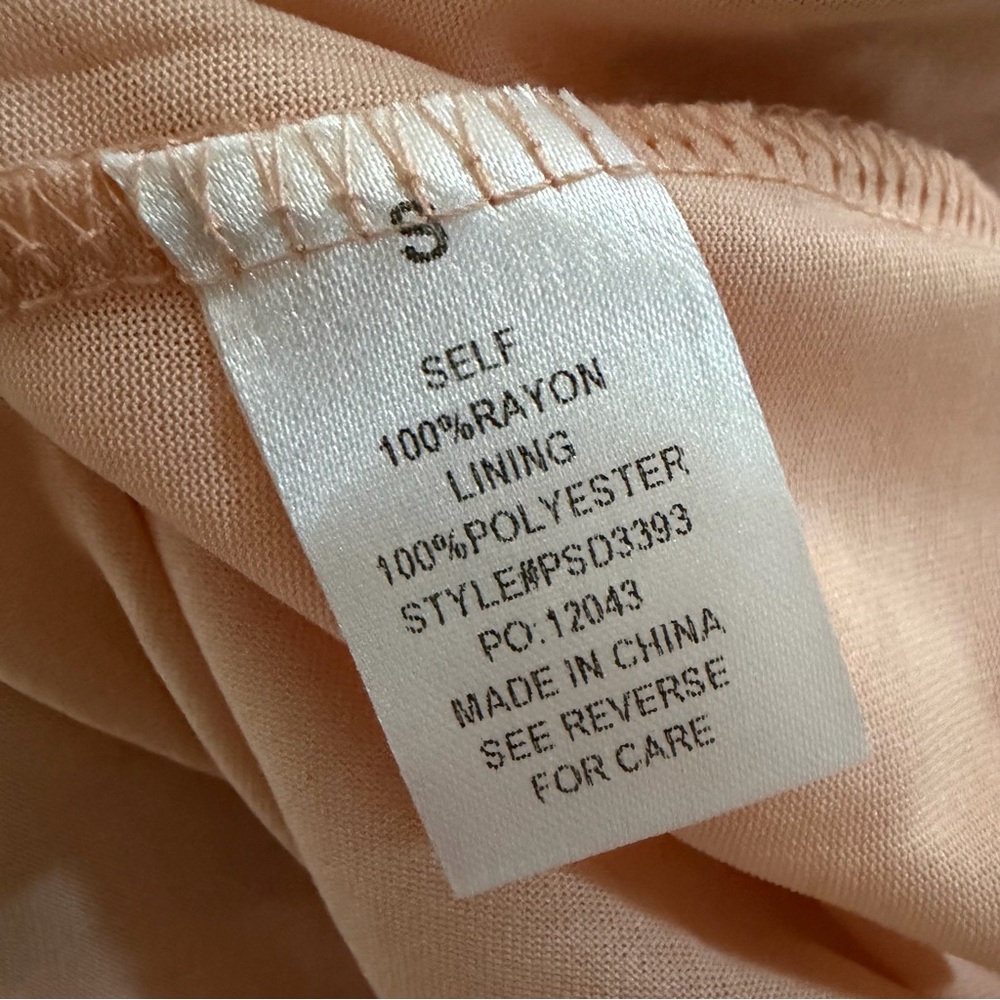 BOHME Size Small Dusty Pink Embroidered Feminine Tiered Ruffle Maxi Dress Spring - Picture 10 of 11